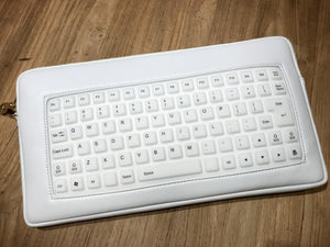 Keyboard Clutch Bag ( White )